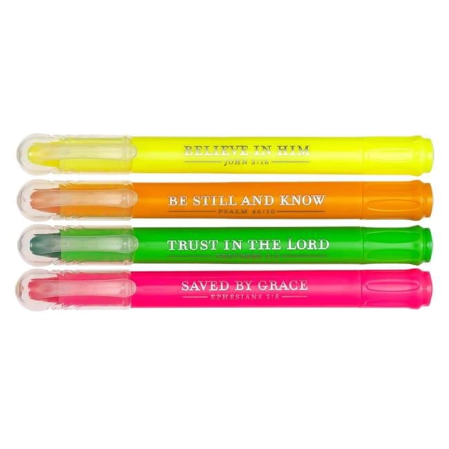 Christian Art Gifts  Highlighter Set - Set of 4
