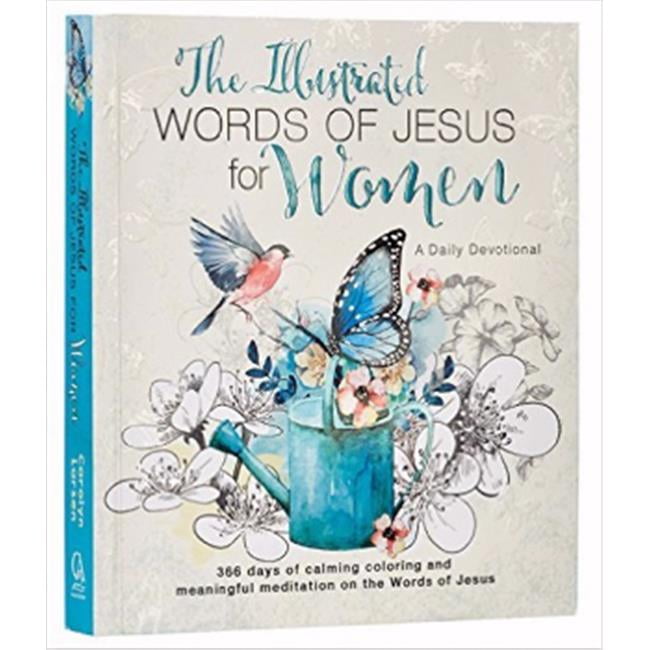 Christian Art Gifts Illustrated Words of Jesus for Women Adult Coloring Book