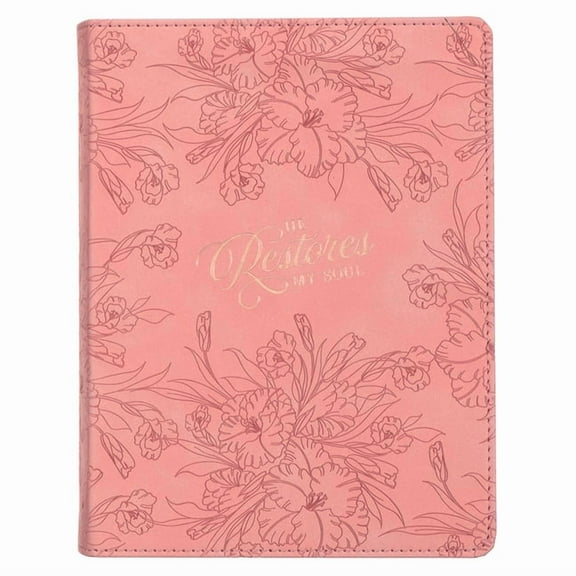 Journal Handy Pink He Restores My Soul Ps. 23:3, (Hardcover)