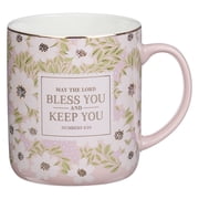 Christian Art Gifts Inspirational Scripture Ceramic Coffee & Tea Mug for Women Lord Bless You & Keep You Encour, Hardcover