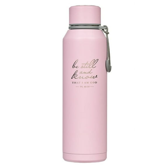 Christian Art Gifts Stainless Steel Double Wall Vacuum Sealed Insulated Water Bottle for Women: Be Still & Know - Ps, (Hardcover)