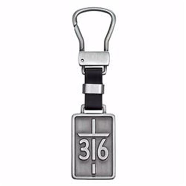 Christian Art Gifts John 3-16 Luxleather Keyring with Gift Tin