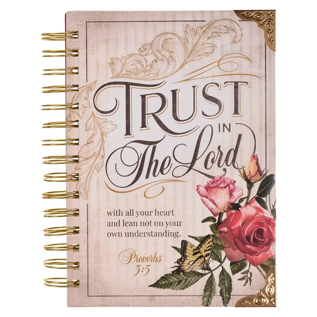 Christian Art Gifts Women's Scripture Journal, Trust in Lord, Butterfly ...