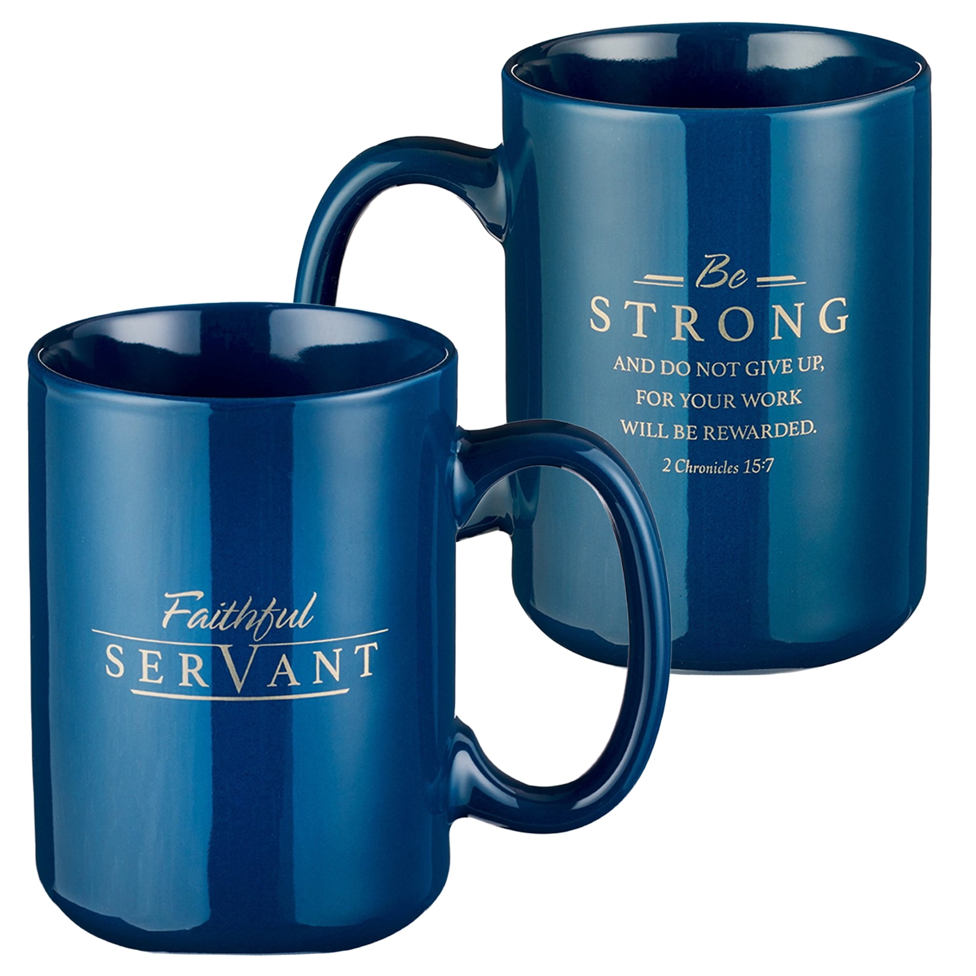 ceramic coffee cup without handle Handless Coffee Cups in White/Blue