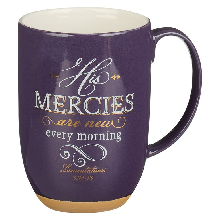 Mug Purple/White His Mercies Are New LAM. 3:22-23