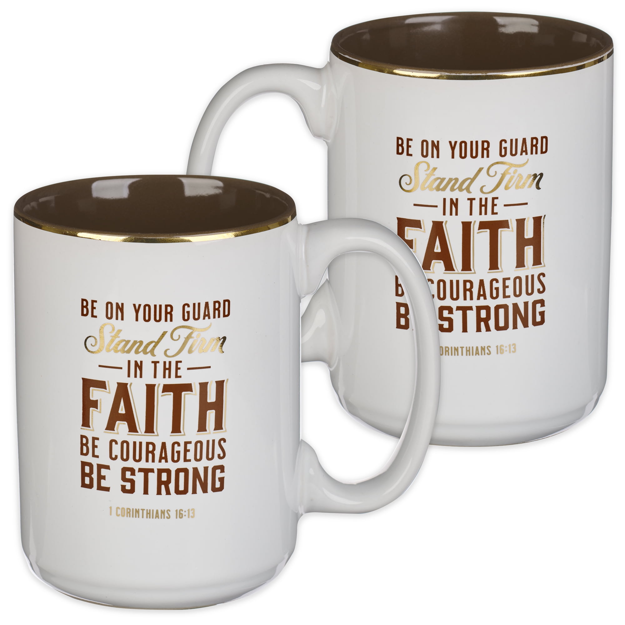 Christian Art Gifts Large Ceramic Scripture Coffee & Tea Mug for Men: Stand  Firm in the Faith - 1 Cor. 16:13 Inspirational Bible Verse, Non-toxic & ...
