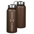 thumbnail image 1 of Christian Art Gifts Large Stainless Steel Double Wall Vacuum Sealed Insulated Water Bottle for Men &amp; Women: Strong &, (Hardcover), 1 of 6