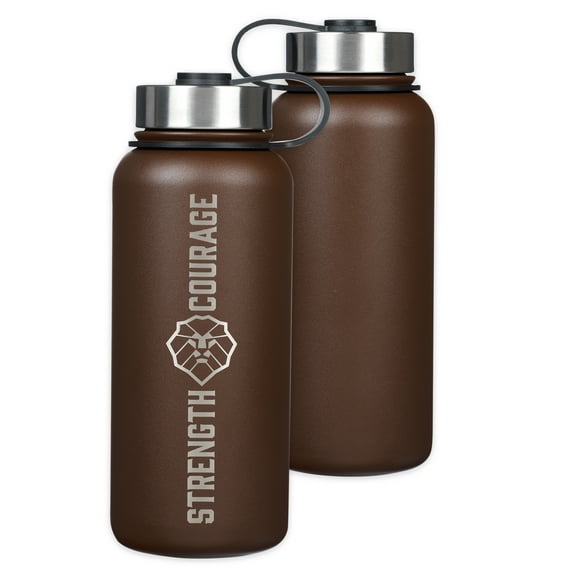 Christian Art Gifts Large Stainless Steel Double Wall Vacuum Sealed Insulated Water Bottle for Men & Women: Strong &, (Hardcover)