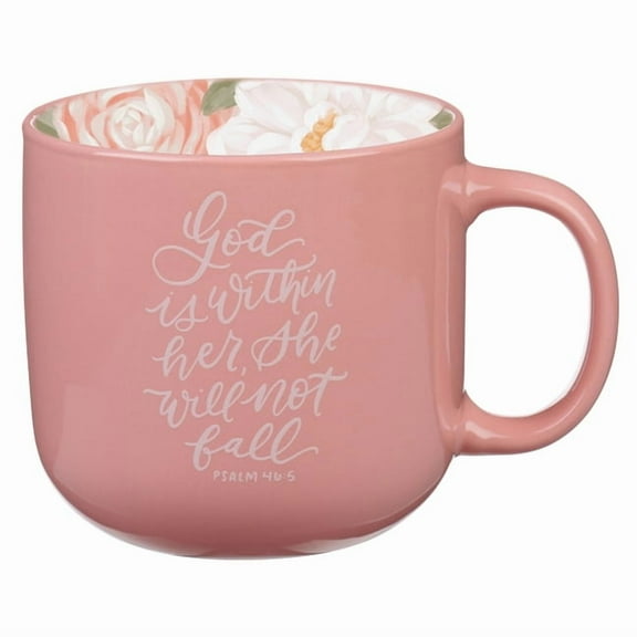 Christian Art Gifts Large Novelty Inspirational Ceramic Coffee & Tea Mug for Women: God Is Within Her Encouraging Sc, (Hardcover)