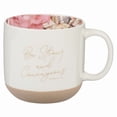 thumbnail image 1 of Christian Art Gifts Large Novelty Inspirational Ceramic Coffee &amp; Tea Mug for Women: Strong &amp; Courageous Encourag, (Hardcover), 1 of 1