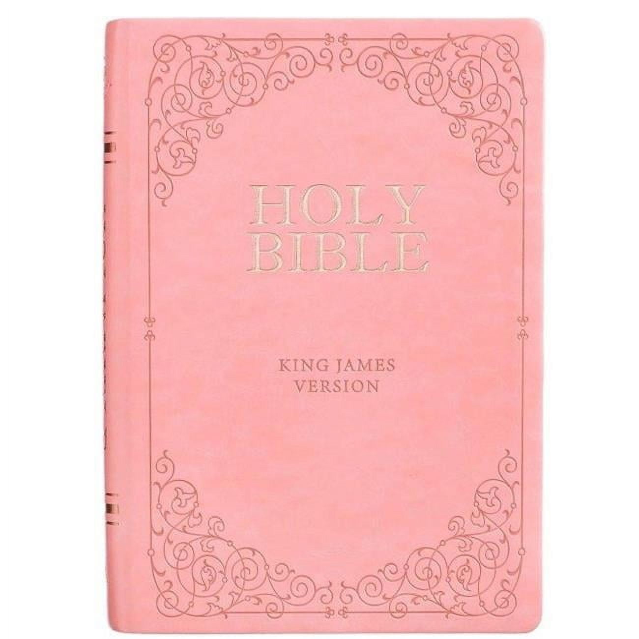 Pink Faux Leather Giant Print King James Bible