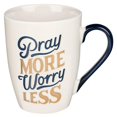 thumbnail image 1 of Christian Art Gifts  Mug - Pray More Worry Less, 1 of 1