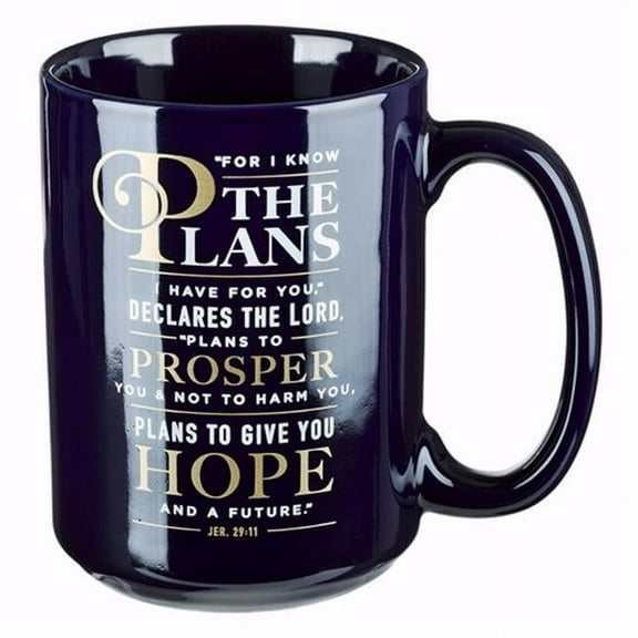 Christian Art Gifts  Mug-The Plans - Christian Gift for Graduation