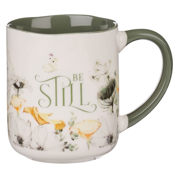 Christian Art Gifts Novelty Inspirational Scripture Ceramic Coffee & Tea Mug Set for Women: Love, Pray, Hope & Be Still,, (Hardcover)