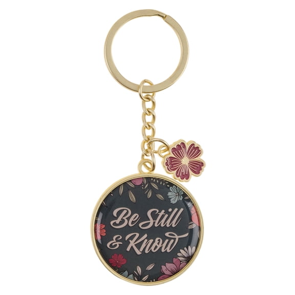 Christian Art Gifts Novelty Inspirational Scripture Split Metal Keychain for Women: Be Still & Know Encouraging Bibl, (Hardcover)