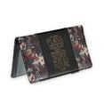 thumbnail image 1 of Christian Art Gifts Premium Vegan Leather Scripture Checkbook Cover for Women: Hope & a Future Inspirational Bible Verse Accessory, Duplicate Checks, ID Card Slots, Pen Loop, Black Multicolor Floral, 1 of 1