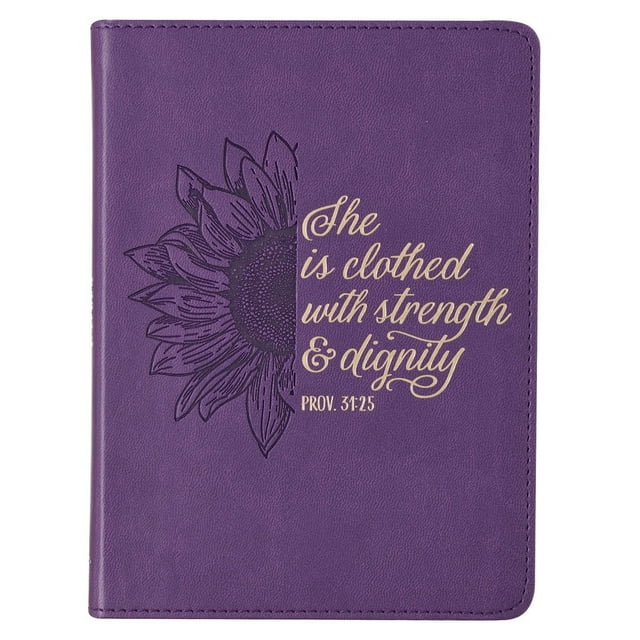 Christian Art Gifts Purple Vegan Leather Small Journal Inspirational ...