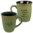 thumbnail image 1 of Christian Art Gifts Sage Green Stoneware Coffee/Tea Mug  Be Still – Psalm 46:10 Bible Verse  Inspirational Coffee/Tea Cup for Men and Women, 13 Ounce, 1 of 6