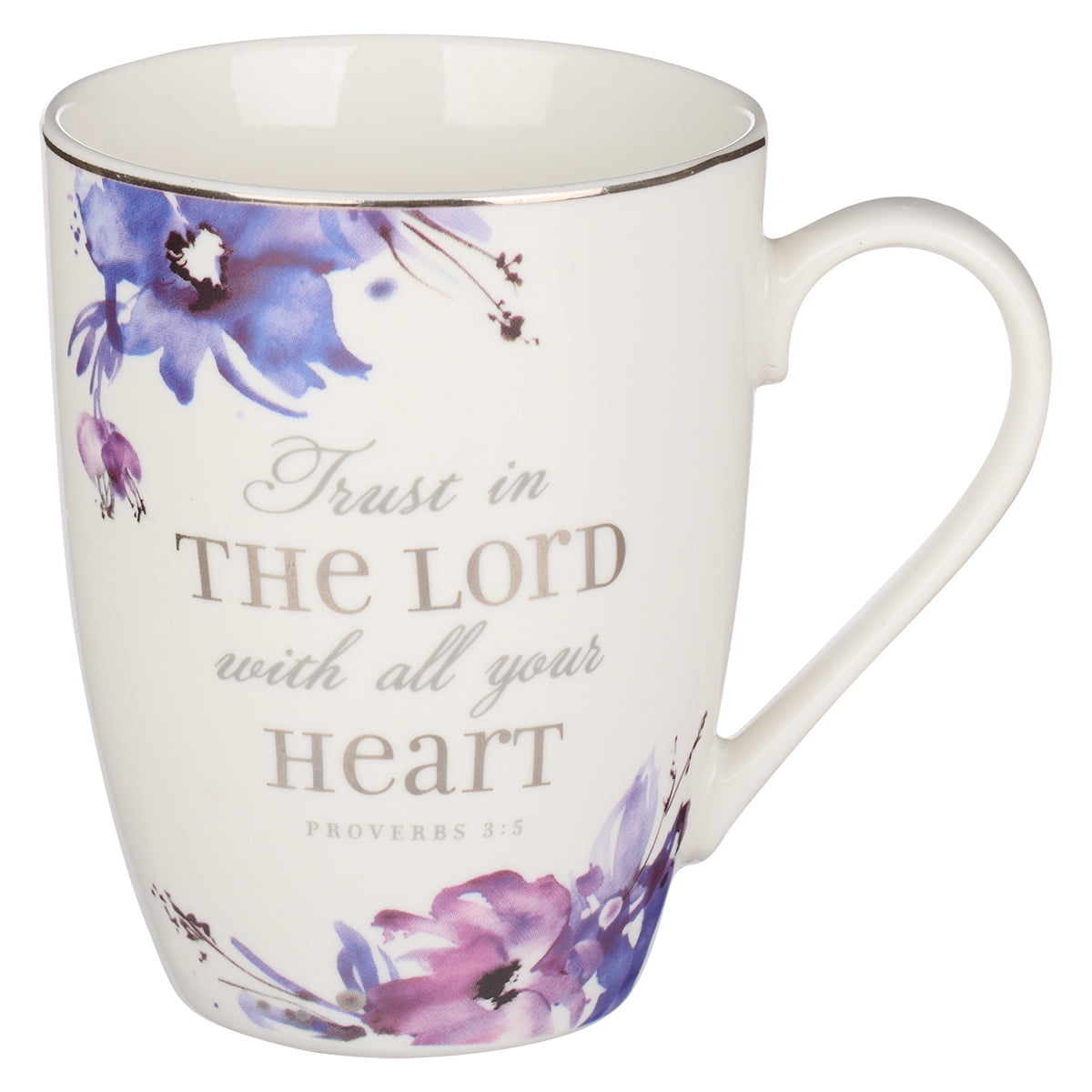 Christian Art Gifts Ceramic Large Coffee & Tea Mug for Men & Women: Blessed  is the One Who Trusts - Jeremiah 17:7 Inspirational Bible Verse w/Golden  Accents & Sturdy Handle, Navy Blue