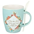 thumbnail image 1 of Christian Art Gifts Ceramic Mug with Spoon for Women May the Lord Bless You - Numbers 6:24 Inspirational Bible Verse, 12, (Hardcover), 1 of 6