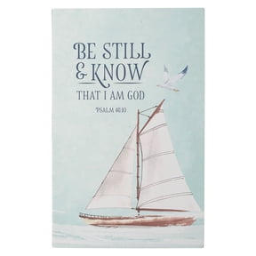 Christian Art Gifts Scripture Journal Be Still and Know Psalm 46:10 Bible Verse Inspirational Notebook,128 Ruled Pages Flexcover 5.5 x 8.5