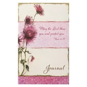 Christian Art Gifts Scripture Journal May The Lord Bless You Numbers 6:24 Bible Verse Pink Floral Inspirational Notebook,128 Ruled Pages Flexcover 5.5” x 8.5”