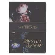 Christian Art Gifts Slim Notebook Set w/Inspirational Scripture for Women Amazing Grace, Durable Cardstock, Set/3 Large