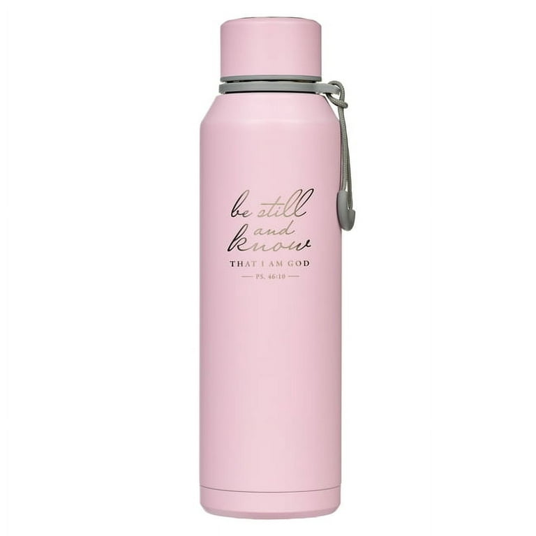 Stainless Steel Water Bottle with Biblical Greek Bible Quote