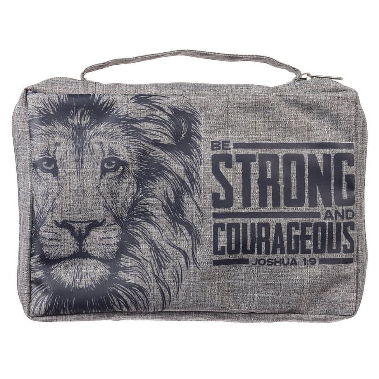 Christian Art Gifts Value Poly Canvas Bible Cover For Men Women   Christian Art Gifts Value Poly Canvas Bible Cover Men Women Strong Courageous Bold Lion Joshua 1 9 Inspirational Scripture Pocket Sleeves Pen Loops G Fb85b941 5179 4095 Bf01 70627cea3b12.b53cb8f938081587bbb1339d3bcfe883 