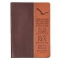thumbnail image 1 of Christian Art Gifts Wings Like Eagles Classic LuxLeather Journal, Black, 8.6in x 6.1in, 400 Pages, 1 of 6