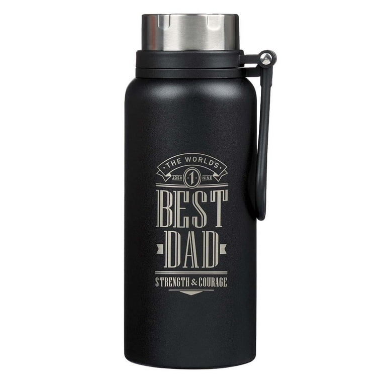 Perfect Dude Water Bottle - Pound It Noggin Water Bottle Gift + Carabiner &  Key Chain Ring - 14 oz – Fire Fit Designs