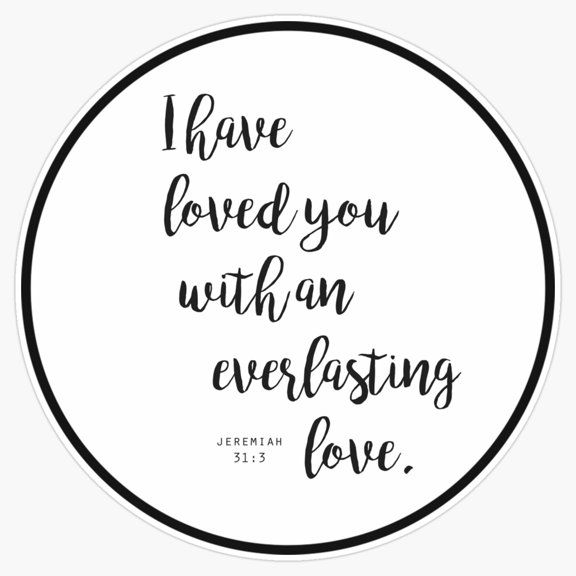 Christian Assured Salvation Grace Gospel Message Vinyl Sticker