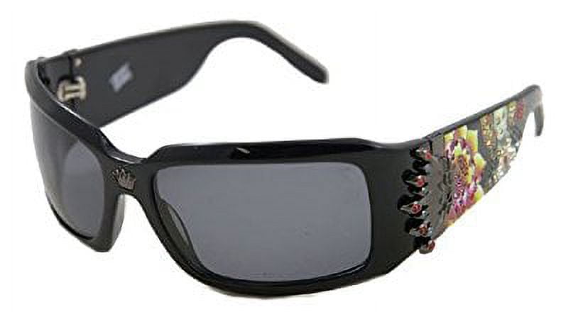 DeluxeComfort Christian Audigier Sunglasses CAS-412 Black Polarized