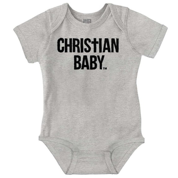 Christian Baby Baptism Christening Romper Boys or Girls Infant Baby Brisco Brands NB