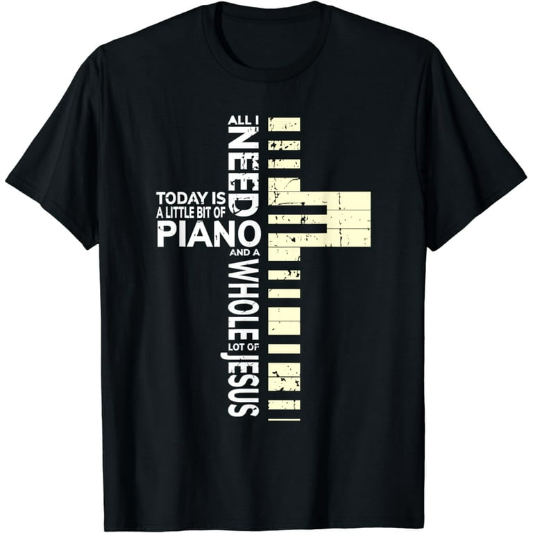 Christian Band Shirt Musician Rock Music Piano Tee