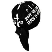 Christian Bandana with SWEATBAND Skull Cap Doo Rag Made in America
