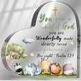 thumbnail image 1 of Christian Baptism Gifts for Girls Boys Newborn, Inspirational Godchild Decor for Home, Religious Christening Confirmation Catholic Sign Decorations for Granddaughter Grandson, 1 of 6