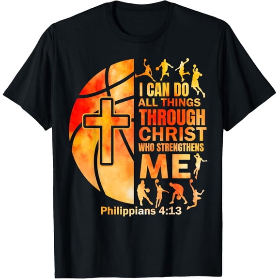 Christian Basketball Men Boys ReligiBible Verses T-Shirt Tshirt All Size S-5XL