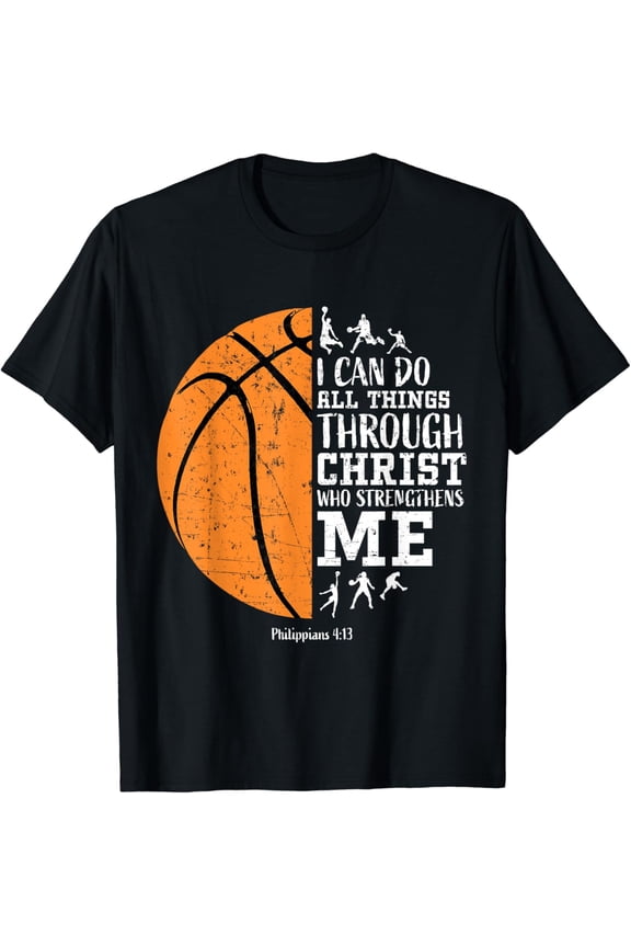 Christian Basketball Shirts Men Boys Kids Religious Gifts T-Shirt