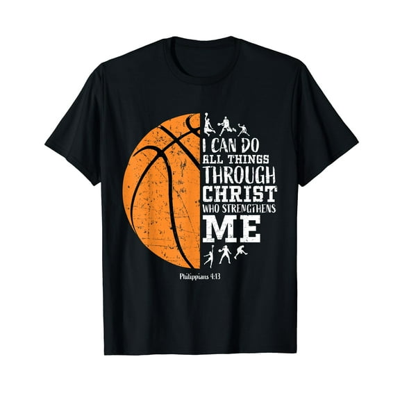 Christian Basketball Shirts Men Boys Kids Religious Gifts T-Shirt