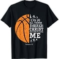 thumbnail image 1 of Christian Basketball Shirts Men Boys Kids Religious Gifts T-Shirt, 1 of 3
