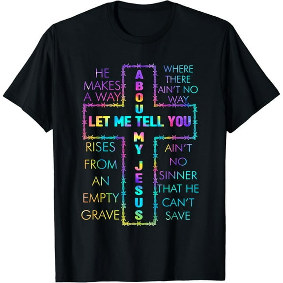 Christian Bible God Tie Dye T-Shirt100% cotton short-sleeved shirt for both men and women