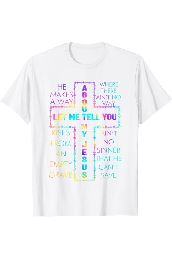 Christian Bible God Tie Dye T-ShirtMen's and women's pure cotton short-sleeved shirts