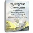 thumbnail image 1 of Christian Bible Scripture Joshua 1:9 Be Strong and Courageous Inspirational Canvas Wall Art Prints Decoration for Home Bedroom Living Room Church,Christians Gifts,11x14 Inch, 1 of 6