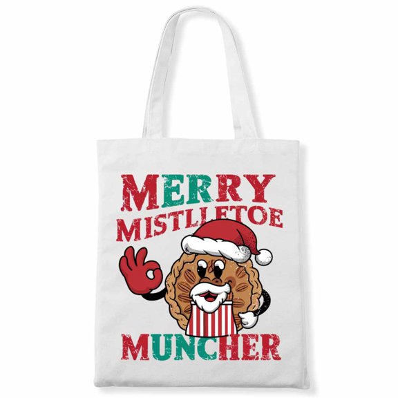 Christian Bible Verse - Beautiful Butterflies - Merry Mistletoe Muncher Canvas Bag 2Pcs