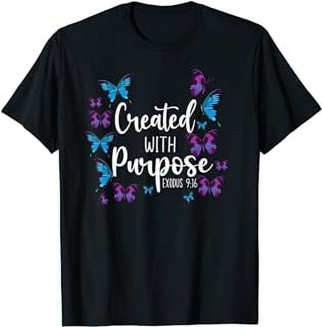 Christian Bible Verse Butterfly Exodus 9:16 T-Shirt - Walmart.com