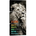thumbnail image 1 of Christian Bible Verse Canvas Wall Art Religious Lion King Poster Print Office spirational Wall Decor for Living Room Kitchen Decor（Only canvas）, 1 of 6