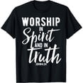 thumbnail image 1 of Christian Bible Verse Design Praise and Worship Team Gift T-Shirt Black 4X-Large, 1 of 4