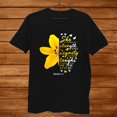 Christian Bible Verse Gifts Her Yellow Lily Flower Women Mom Shirt Gift