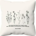 thumbnail image 1 of Christian Bible Verse Pillow Covers 18x18, Inspirational Christian Scripture Gifts Decoration Throw Pillow Cover, for Home Church Office Bedroom Decor, 1 of 6